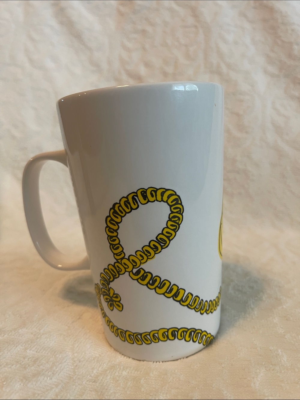 Starbucks White Yellow Green 'Hello' Telephone Ceramic Mug - Picture 4 of 8